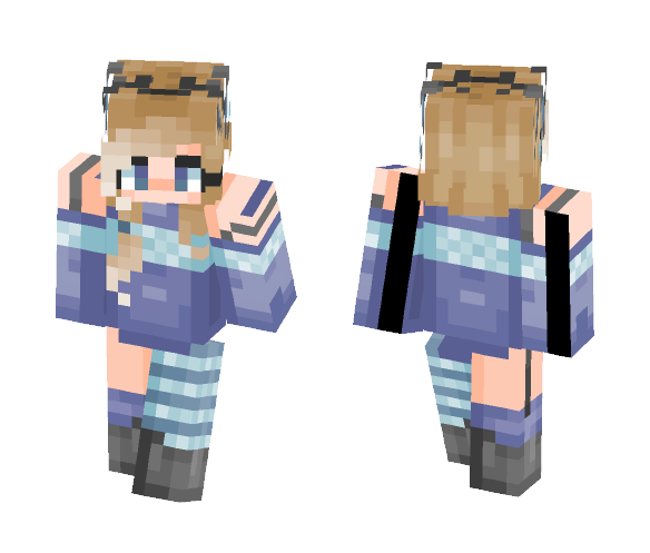 Auwa~ Skyline - Female Minecraft Skins - image 1