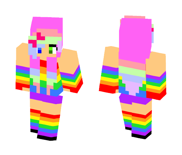 Cassie Rainbow {Cherry} - Female Minecraft Skins - image 1