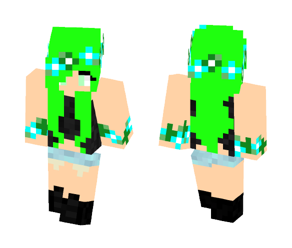 Suzy Green Bloom - Female Minecraft Skins - image 1