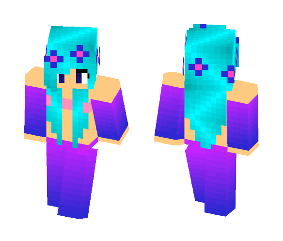 Sasha The Mermaid {Cherry} - Female Minecraft Skins - image 1