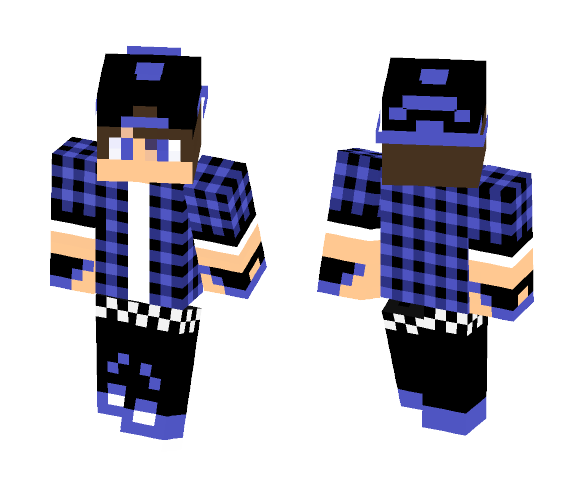 Cool Blue Dude - Male Minecraft Skins - image 1