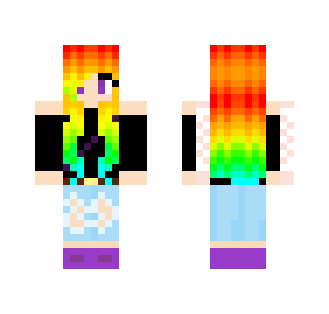 Neon rainbow girl - Girl Minecraft Skins - image 2