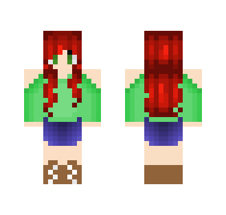 Red Hair Girl - Color Haired Girls Minecraft Skins - image 2