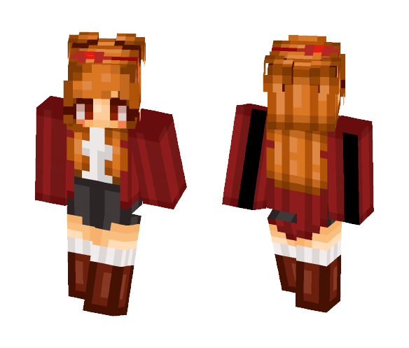 ~~Red Crazy~~ - Female Minecraft Skins - image 1