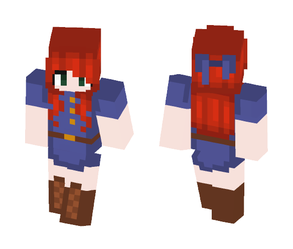 TypicalB~ {Denim Dress} First Skin - Female Minecraft Skins - image 1