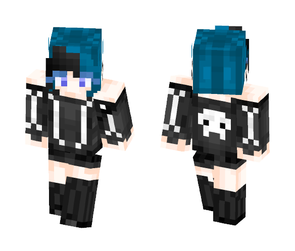 ◊Black 'n Blue Punk For You◊ - Interchangeable Minecraft Skins - image 1