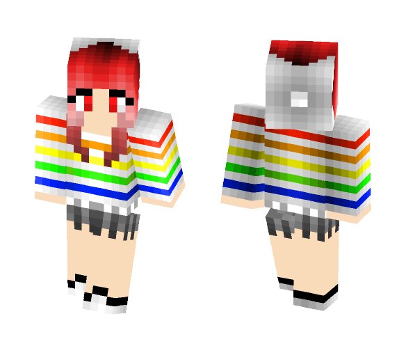 ????Rainbow beauty???? - Female Minecraft Skins - image 1