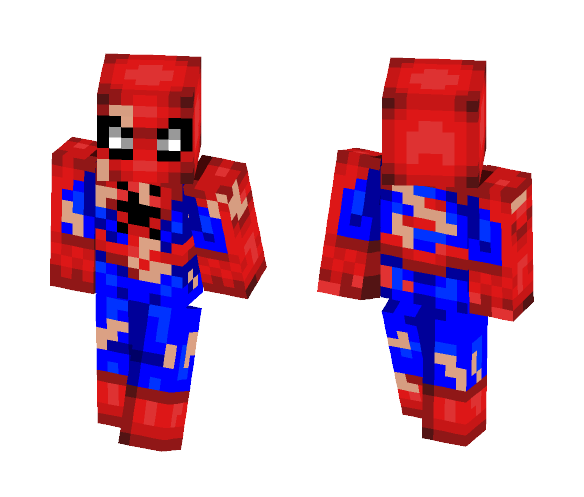 SpiderMan Battle Damaged - Comics Minecraft Skins - image 1