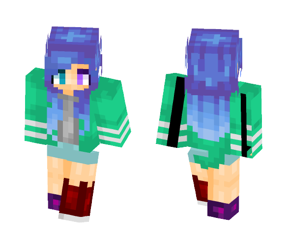 Varsity Jacket ⭐️ - Female Minecraft Skins - image 1