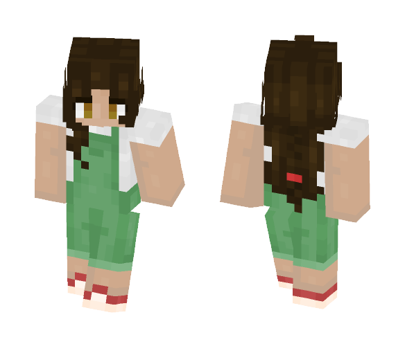 Green Overalls - Female Minecraft Skins - image 1