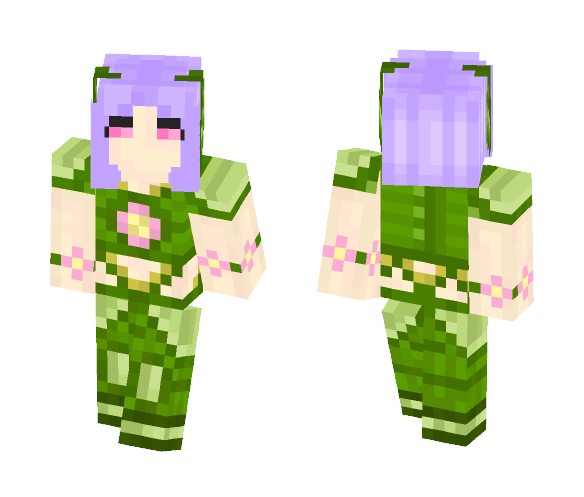 Flower Warrior Redo - Female Minecraft Skins - image 1
