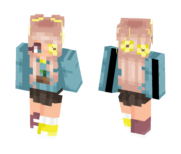 SunFlower Frenzy - Female Minecraft Skins - image 1