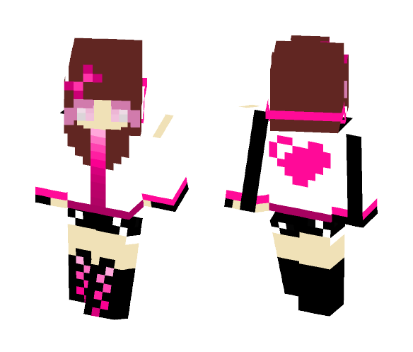 ♥~Early Valentine's Day Skin~♥ - Female Minecraft Skins - image 1