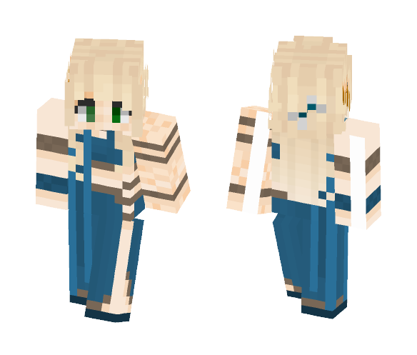 Scarfed Druid [LOTC] - Female Minecraft Skins - image 1