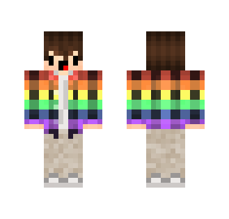 Rainbow Chibi Boy ^3^ - Boy Minecraft Skins - image 2