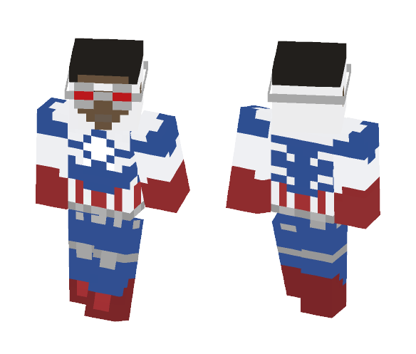 Captain America (Sam Wilson) - Comics Minecraft Skins - image 1