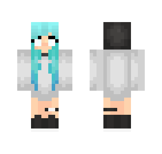 • Åqüā Hûmãn • - Female Minecraft Skins - image 2