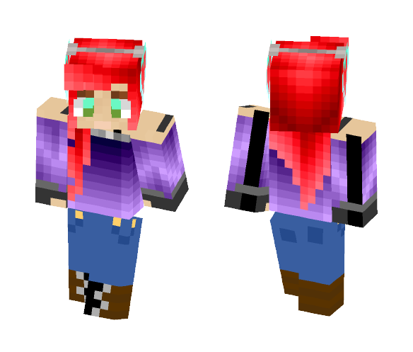 New skin, inspired by Rooster_demon - Female Minecraft Skins - image 1