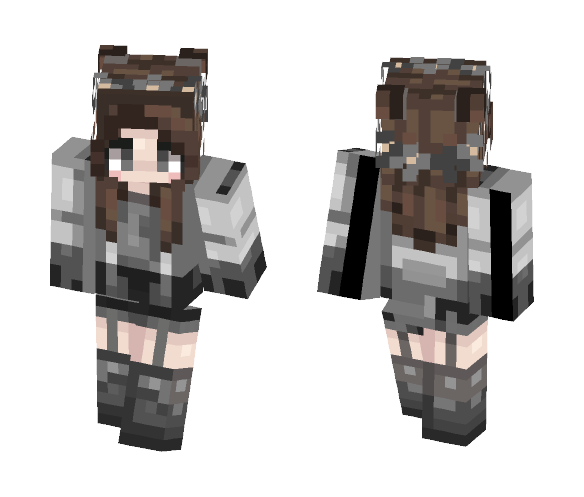 grey depression 0-0 - Female Minecraft Skins - image 1