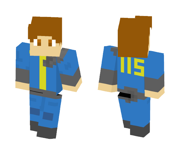 Fallout Vault Suit - Male Minecraft Skins - image 1