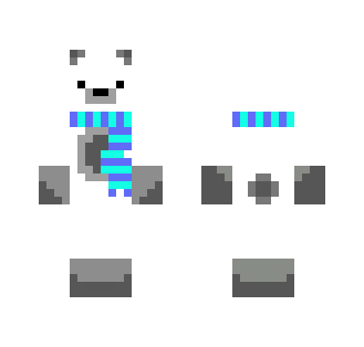 Polar Bear with Scarf - Male Minecraft Skins - image 2