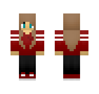 Casual Red Shirt - Female Minecraft Skins - image 2
