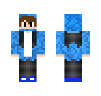 Human Blue Lucario - Male Minecraft Skins - image 2
