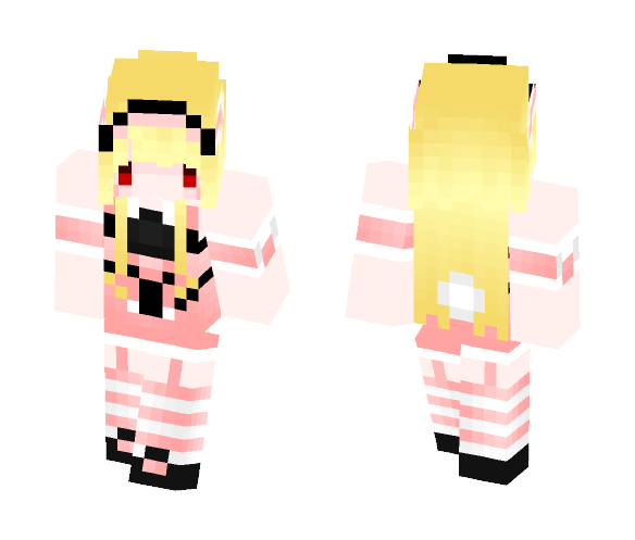 Pink Rabbit Maid - Female Minecraft Skins - image 1