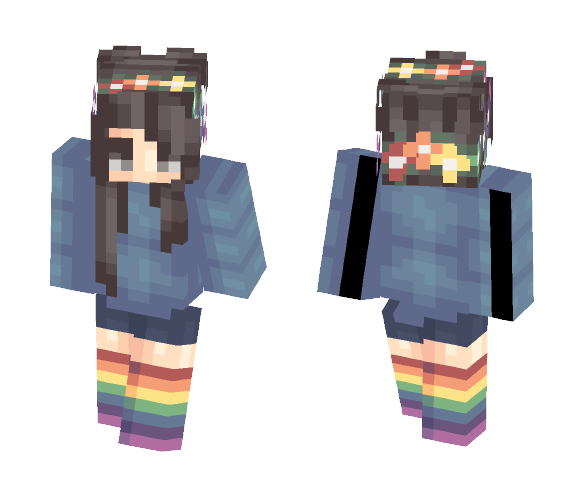 i'm really obsessed with rainbows. - Female Minecraft Skins - image 1