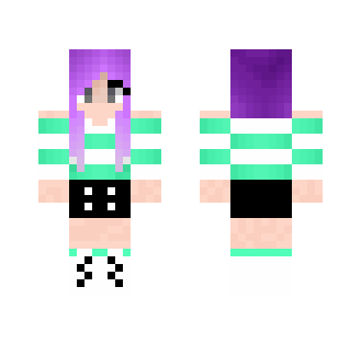 Purple Hair ❤ - Female Minecraft Skins - image 2