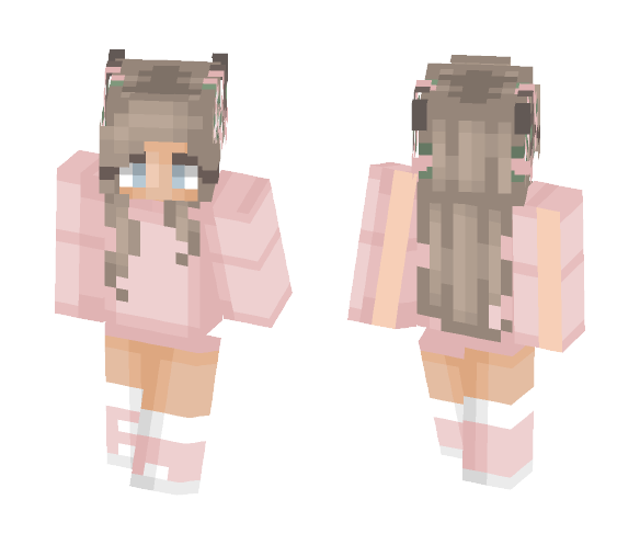 Pink Deer Girl ???? - Girl Minecraft Skins - image 1