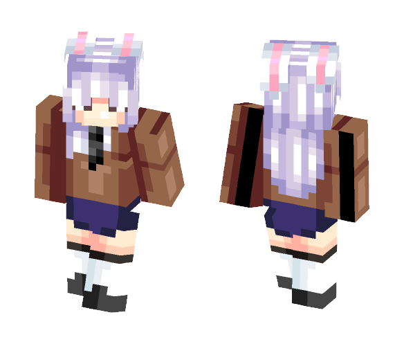 A sad rabbit girl - Girl Minecraft Skins - image 1