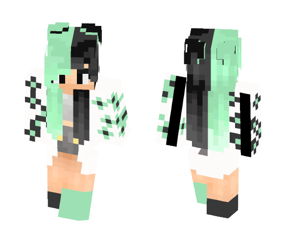 Green & black ~ Λϖ†‡ - Female Minecraft Skins - image 1