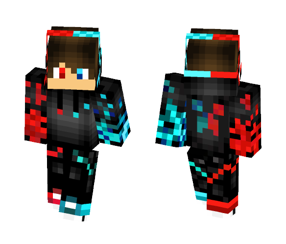 Fire and Ice Boy - Boy Minecraft Skins - image 1