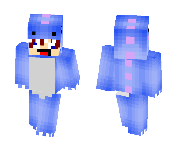 Derpy Blue Dino -Onesie- - Male Minecraft Skins - image 1