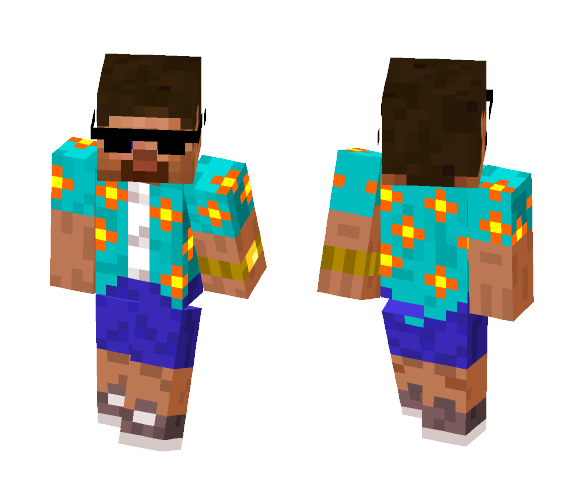 Summer Steve - Male Minecraft Skins - image 1