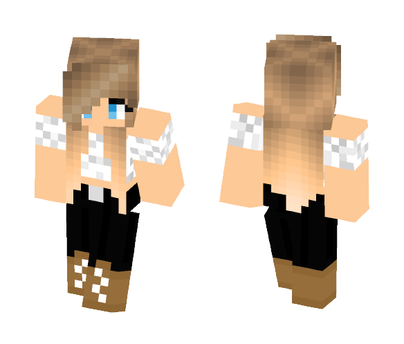 Blonde in white - Female Minecraft Skins - image 1