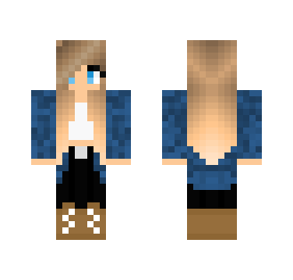 girl in blue sweater - Girl Minecraft Skins - image 2