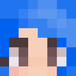 x blue hair don't care x - Female Minecraft Skins - image 3