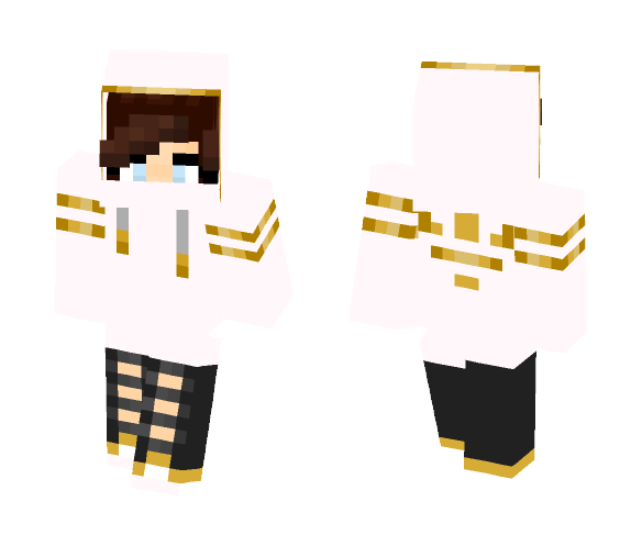gold- adidas- girl - Girl Minecraft Skins - image 1