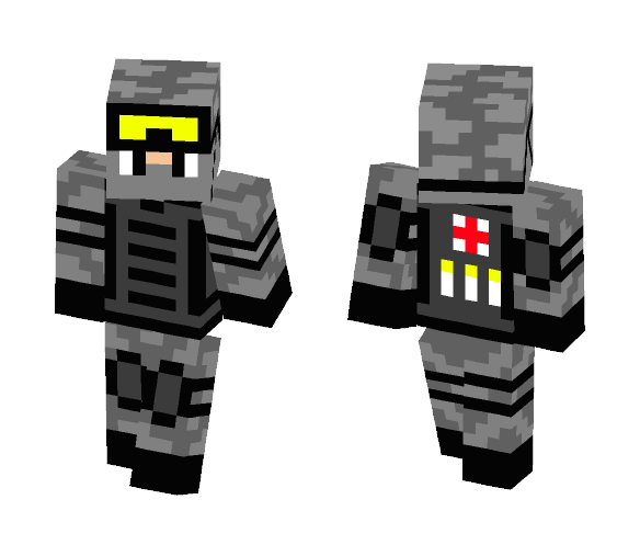 ALPHA TEAM (Grey Camo) - Male Minecraft Skins - image 1