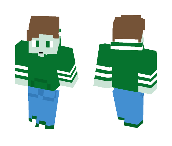 ♥Green hoodie♥ - Male Minecraft Skins - image 1
