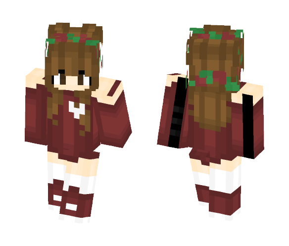 maroon sweater girl ???? - Girl Minecraft Skins - image 1