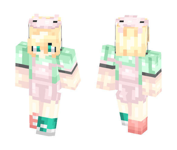 2 face bunny girl - Girl Minecraft Skins - image 1