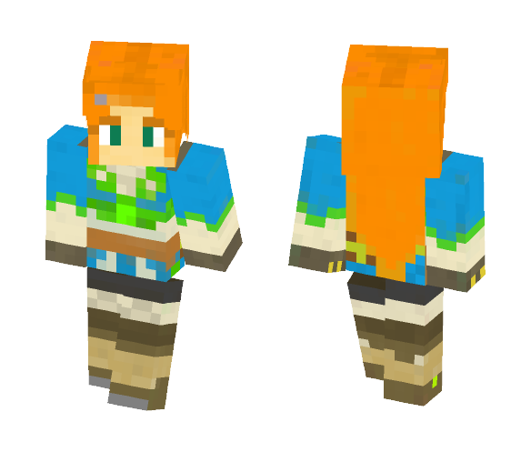 Zelda (Breath of the Wild) - Female Minecraft Skins - image 1