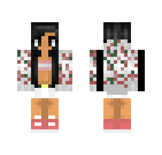 €łłα | Floral Hoodie - Female Minecraft Skins - image 2