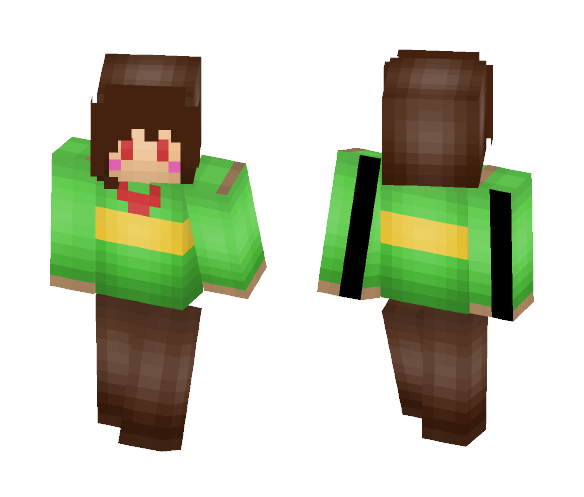 Greetings, i am chara - Interchangeable Minecraft Skins - image 1