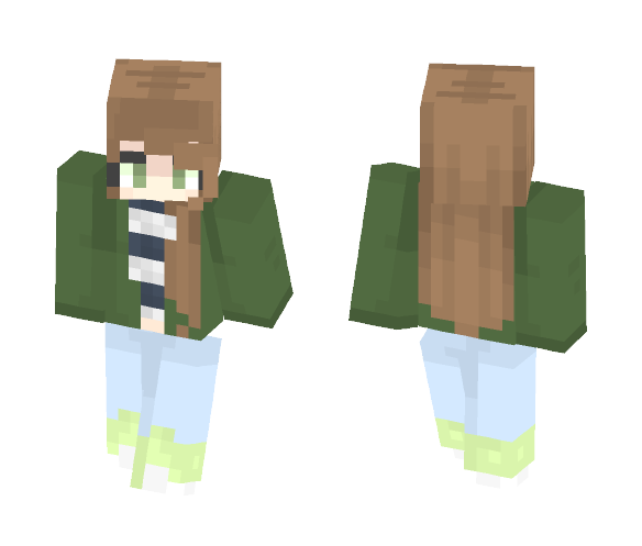 Bomber Jacket | HomeworldGeek - Female Minecraft Skins - image 1
