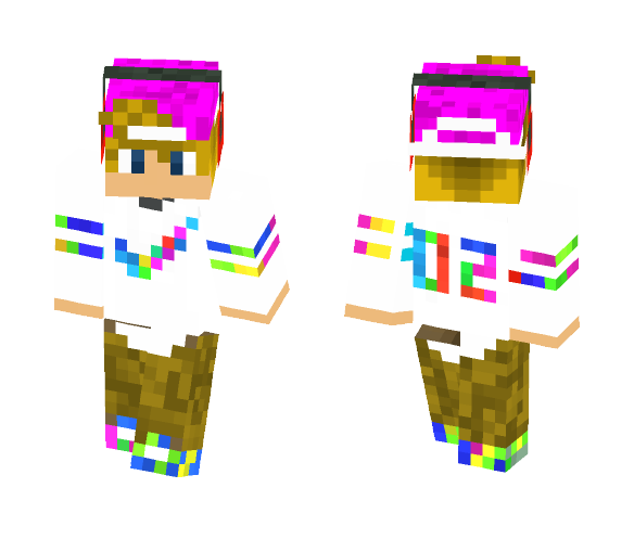 Rainbow Nike Boy - Boy Minecraft Skins - image 1
