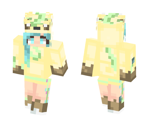 Leafeon onesie~female - Female Minecraft Skins - image 1